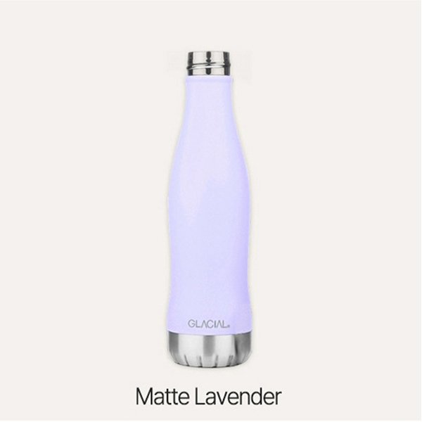 그립감좋은 슬림한 텀블러 보온보냉 400ml, 라벤더 - 상품 이미지
