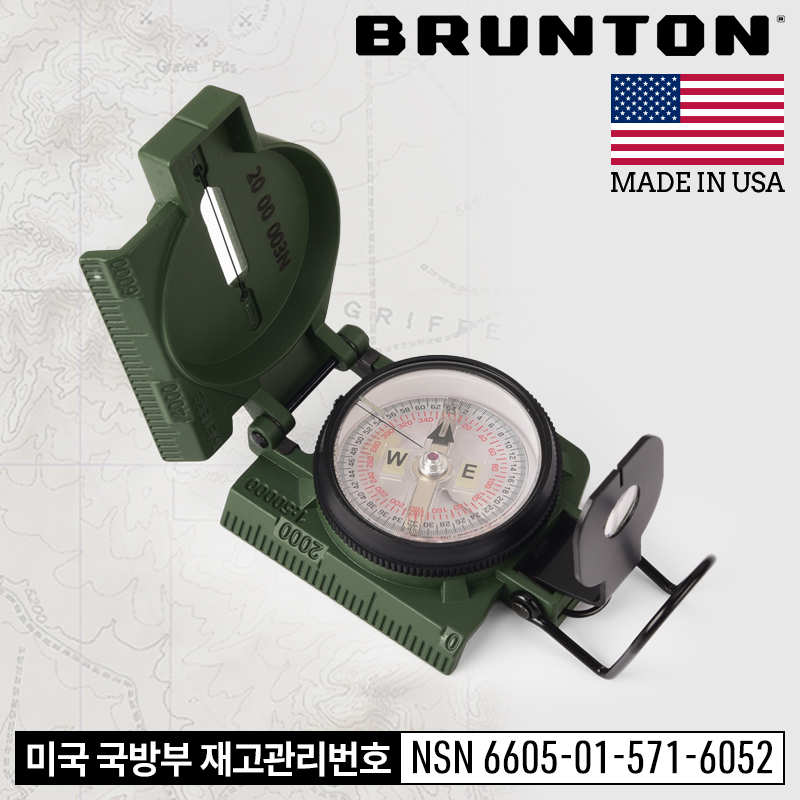 브런튼 군용 모델 94 등산 백패킹 서바이벌 독도법 군사용 나침반 - 상세 이미지 2