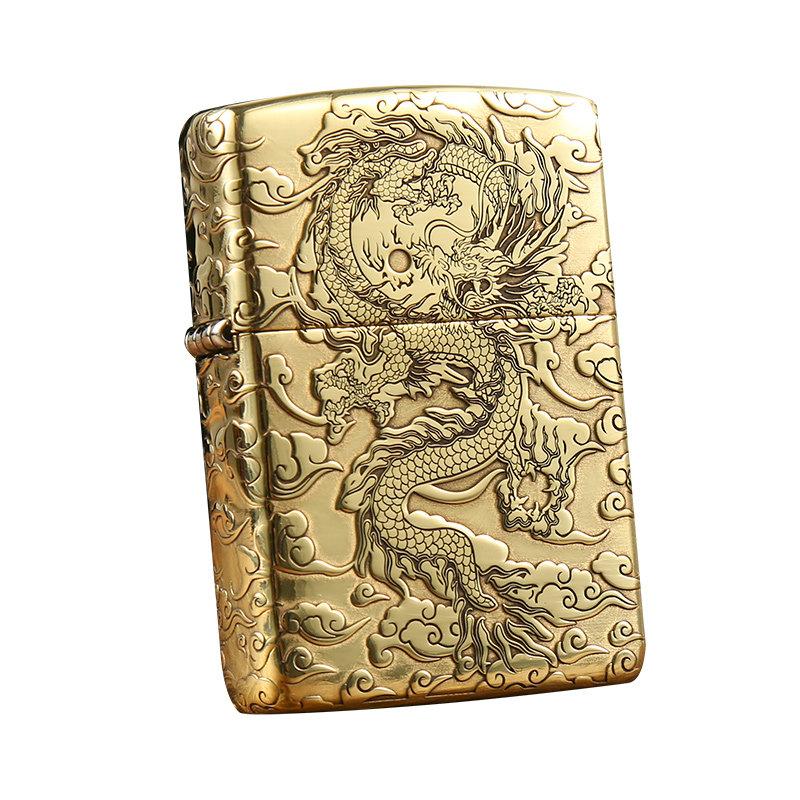ZIPPO 오일 라이터 순동 아머 용등사해 용무늬 - 상세 이미지 2