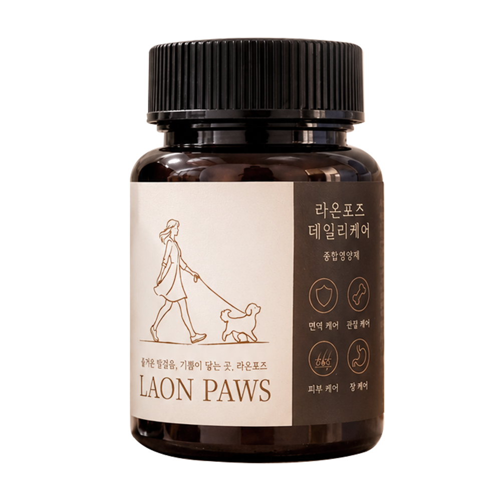 라온포즈 강아지 종합 영양제 면역 피부 관절 보조제 멀티케어 소용량 40g, 1개 - 상세 이미지 3