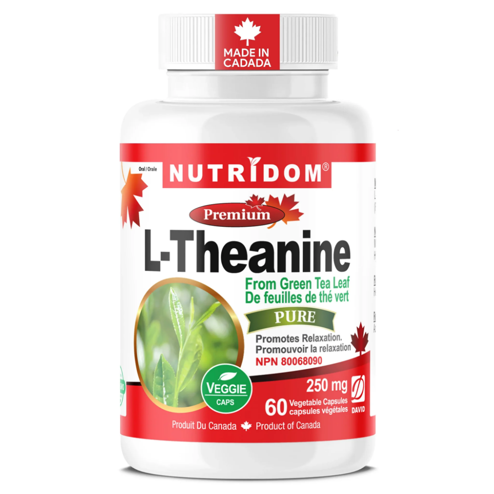 뉴트리돔 L테아닌 엘테아닌 250mg 천연 녹차추출물 60캡슐, 1개 - 상품 이미지