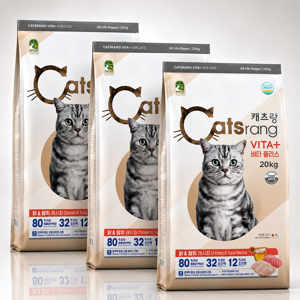 캐츠랑 20kg 캣츠랑 전연령 고양이 사료 대용량 점보 업그레이드 길냥이 길고양이 밥 - 상세 이미지 4