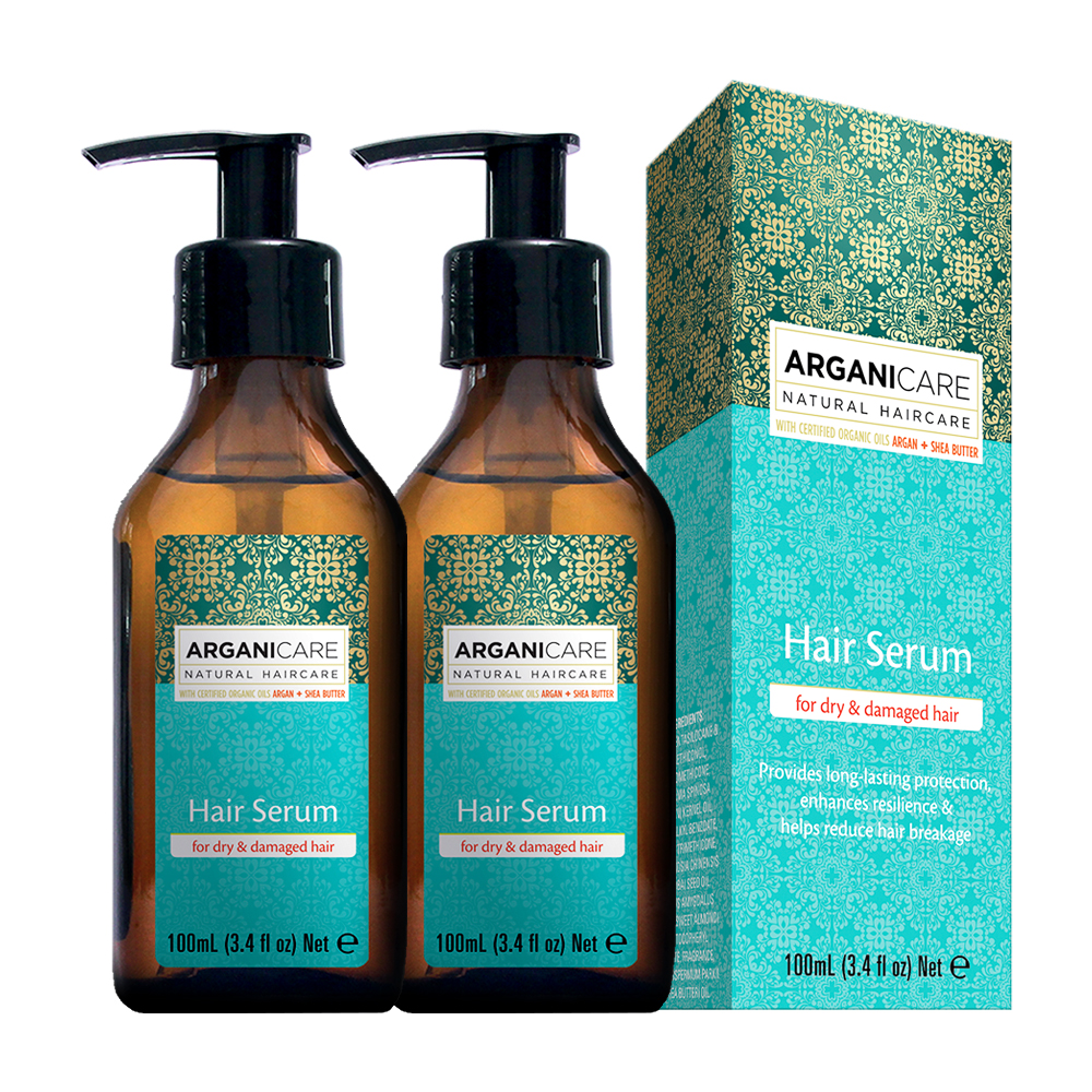 아르가이케어 유기농 아르간오일 세럼 앰플 건조손상모발용 영양 윤기 탄력 100ml, 2개 - 상품 이미지