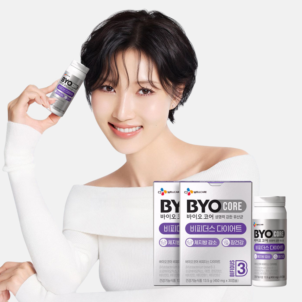CJ 바이오코어 100억 다이어트 유산균 체지방 감소 최화정 유산균 30캡슐, 2개 - 메인 이미지