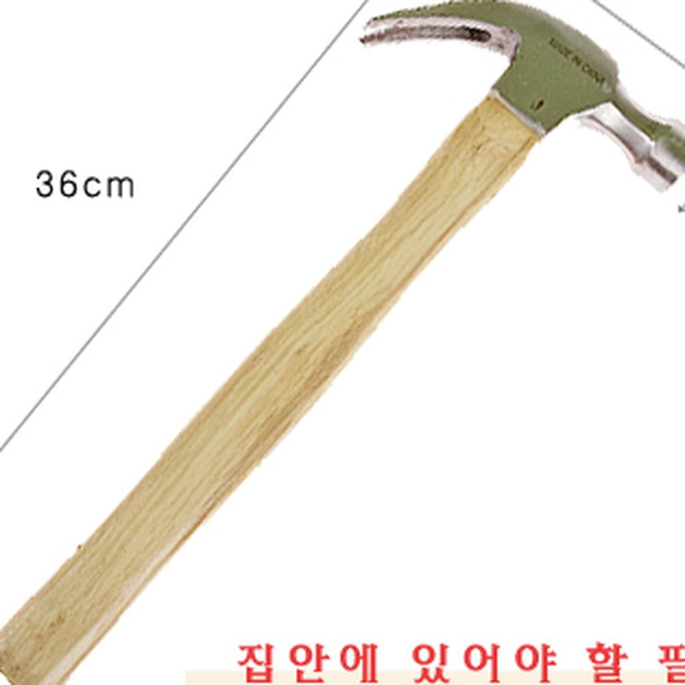 원목스틸목공용나무망치 홈DIY가정용목공망치 견고한수리용해머 12온스 - 상세 이미지 2