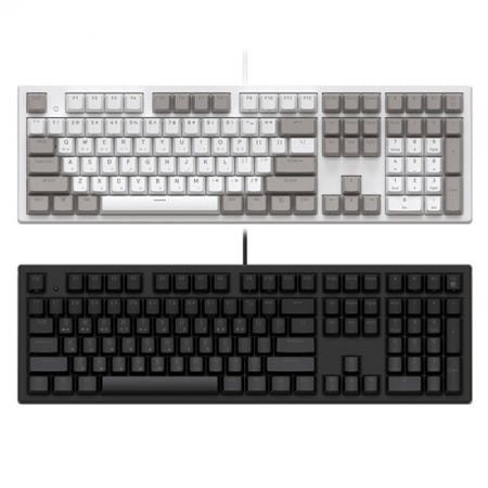 [콕스] COX 엠프리스 풀배열 RGB PBT 완전방수 무접점 게이밍 키보드 화이트 (45g)