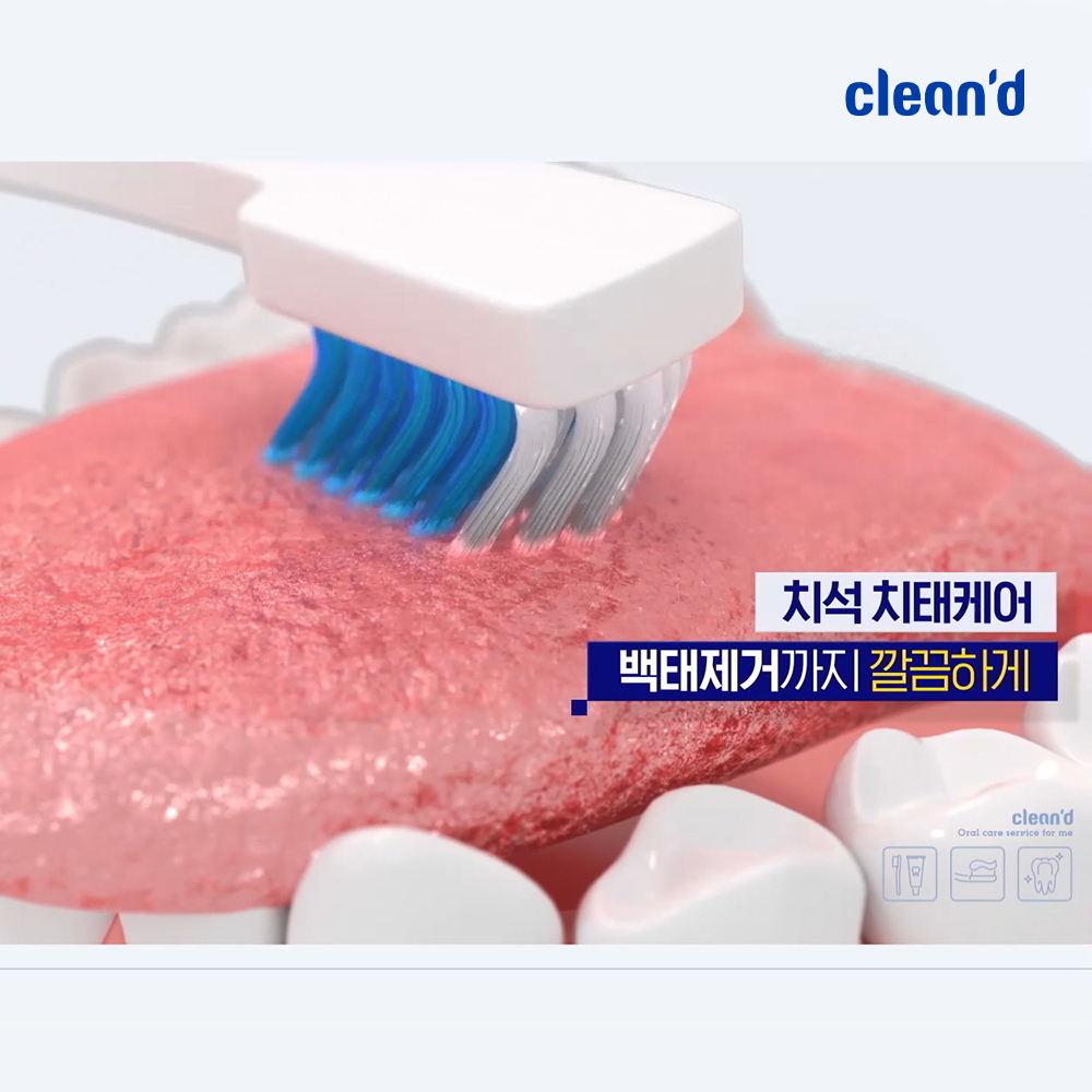 클린디 탄력모 칫솔 6개 세트 치석제거 치태제거 백태제거 치과칫솔 입냄새 치솔 이미지 7