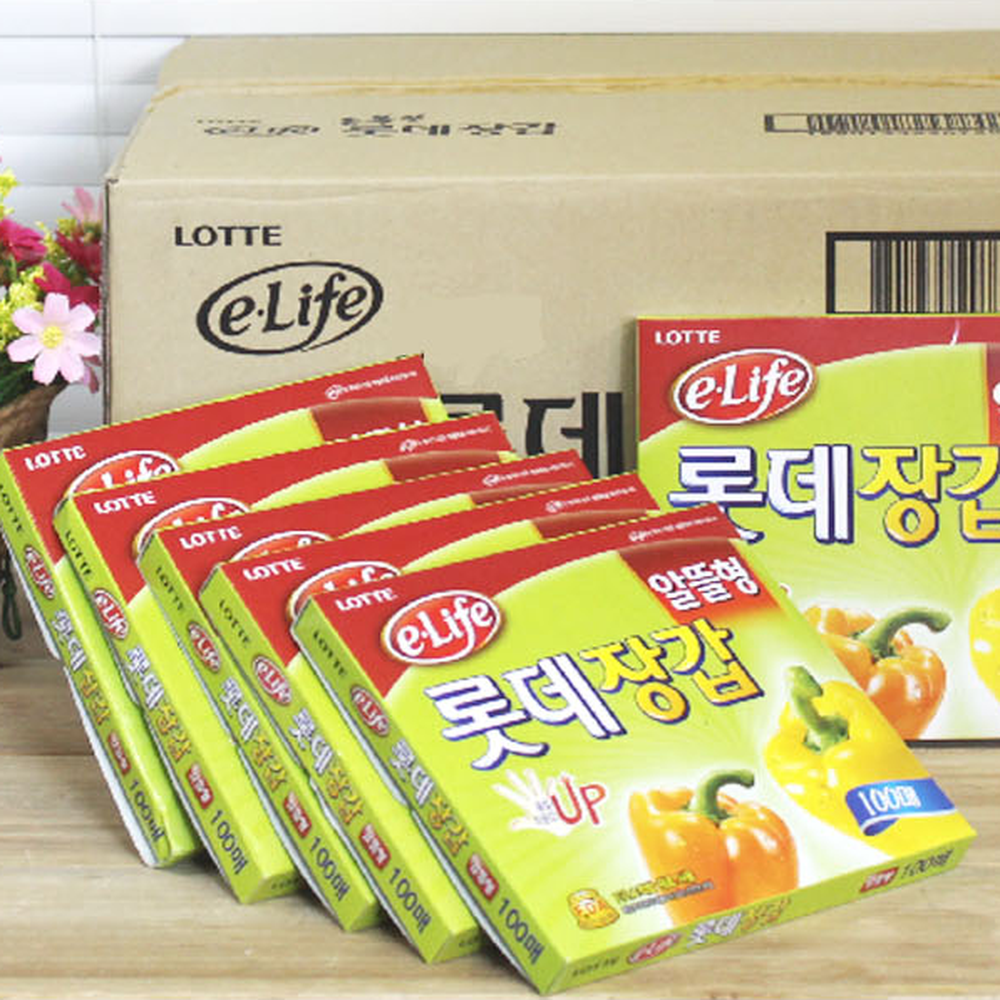 환경호르몬안전주방생활위생장갑 엠보싱처리주부습진예방일회용장갑 품질향상자동차정비 100매 30개입 - 상세 이미지 3