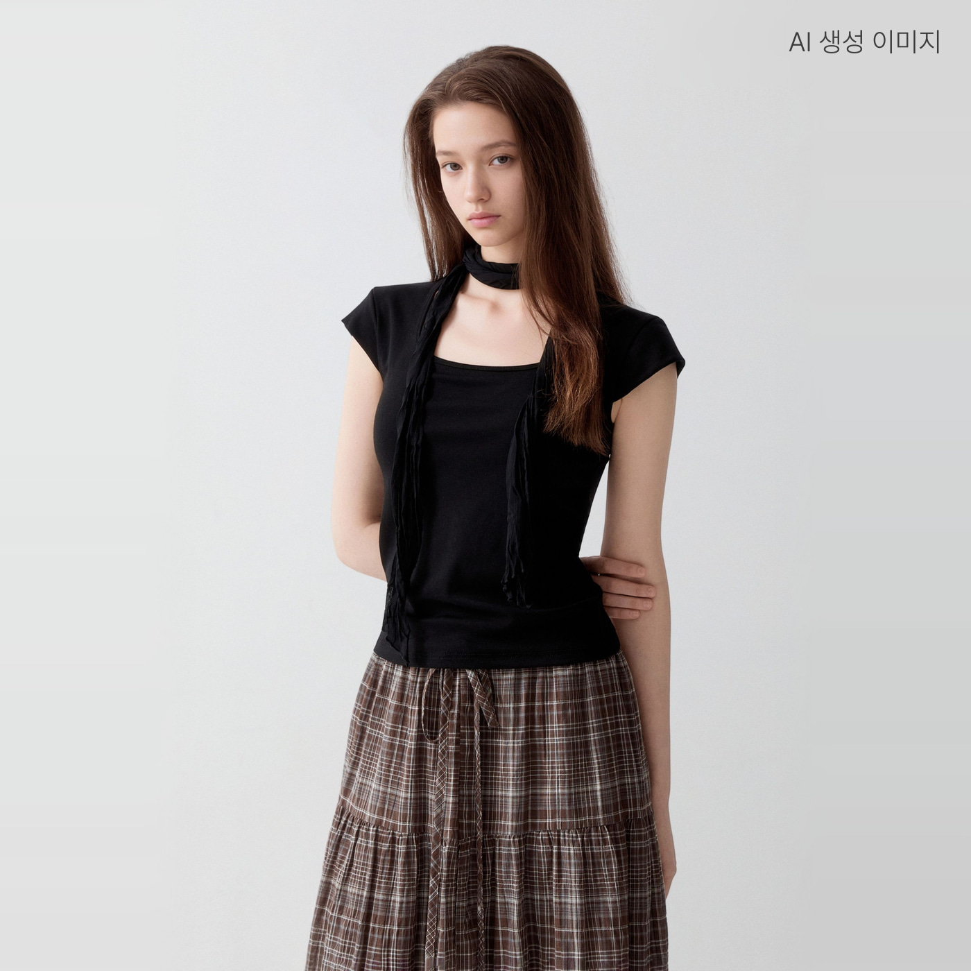[COOLTECH][BRA-IN] 스파오 캡내장 반팔 티셔츠 SPRWG37G50 - 상품 이미지