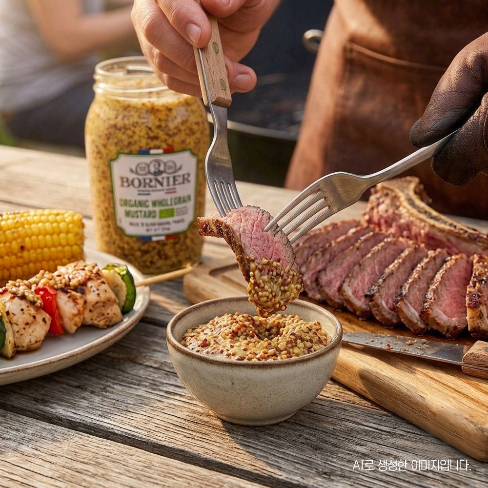 유기농 홀그레인 머스타드 씨겨자 소스 210g 당근라페 겨자씨소스 - 상품 이미지