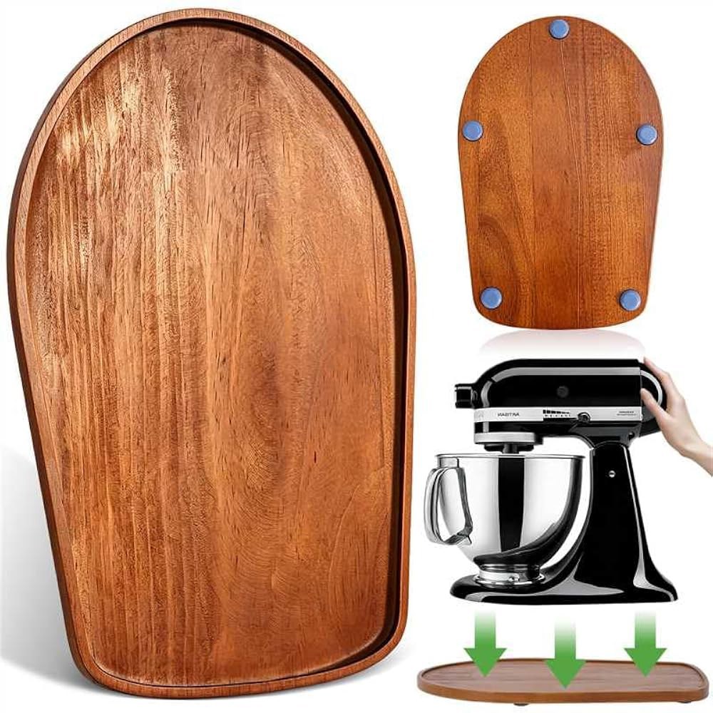 틸트 헤드 주방 보조용 믹서 슬라이더 매트 4.5-5Qt 스탠드 믹서, Falikoco Kitchenaid 소나무, 5개 세트 가전 슬라이더, 보조 액세서리 및 부착물 아티산 시리 - 상품 이미지