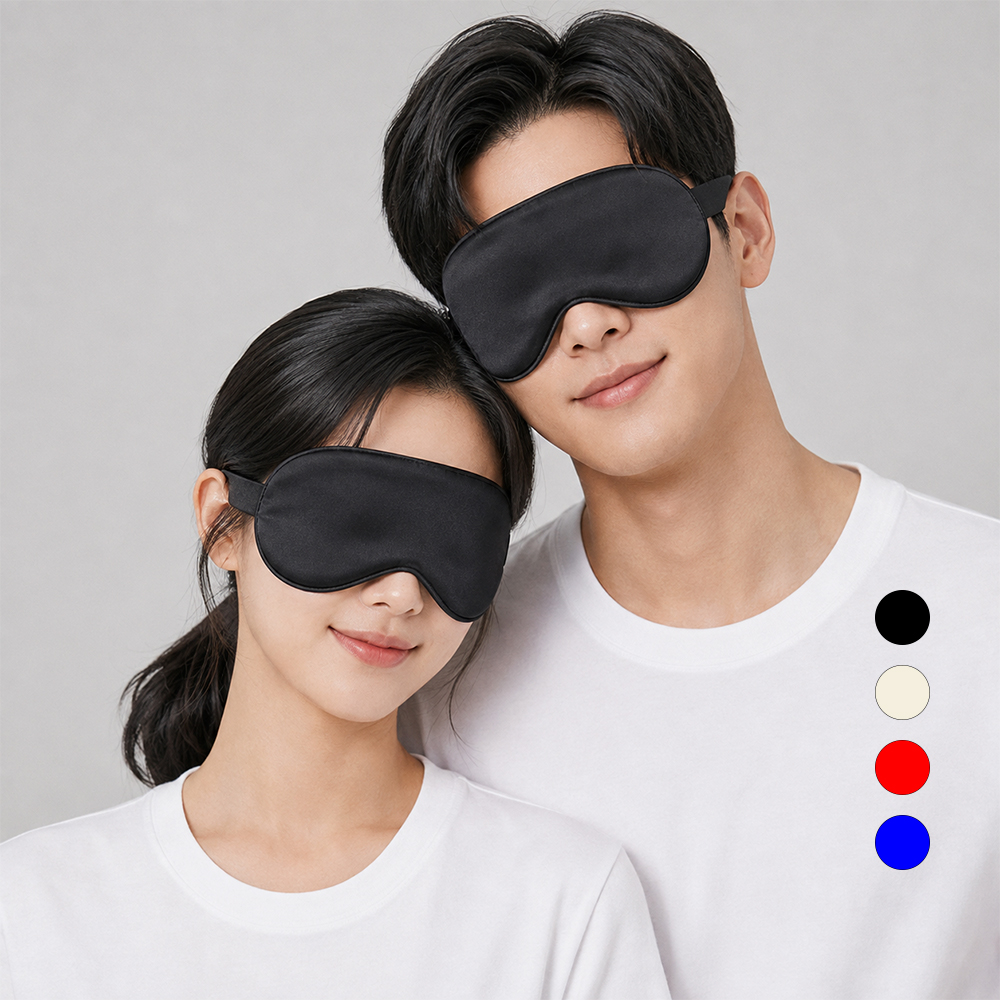 피치테라피 수면 안대 실크 필 암막 눈 안대 가리개 - 상품 이미지