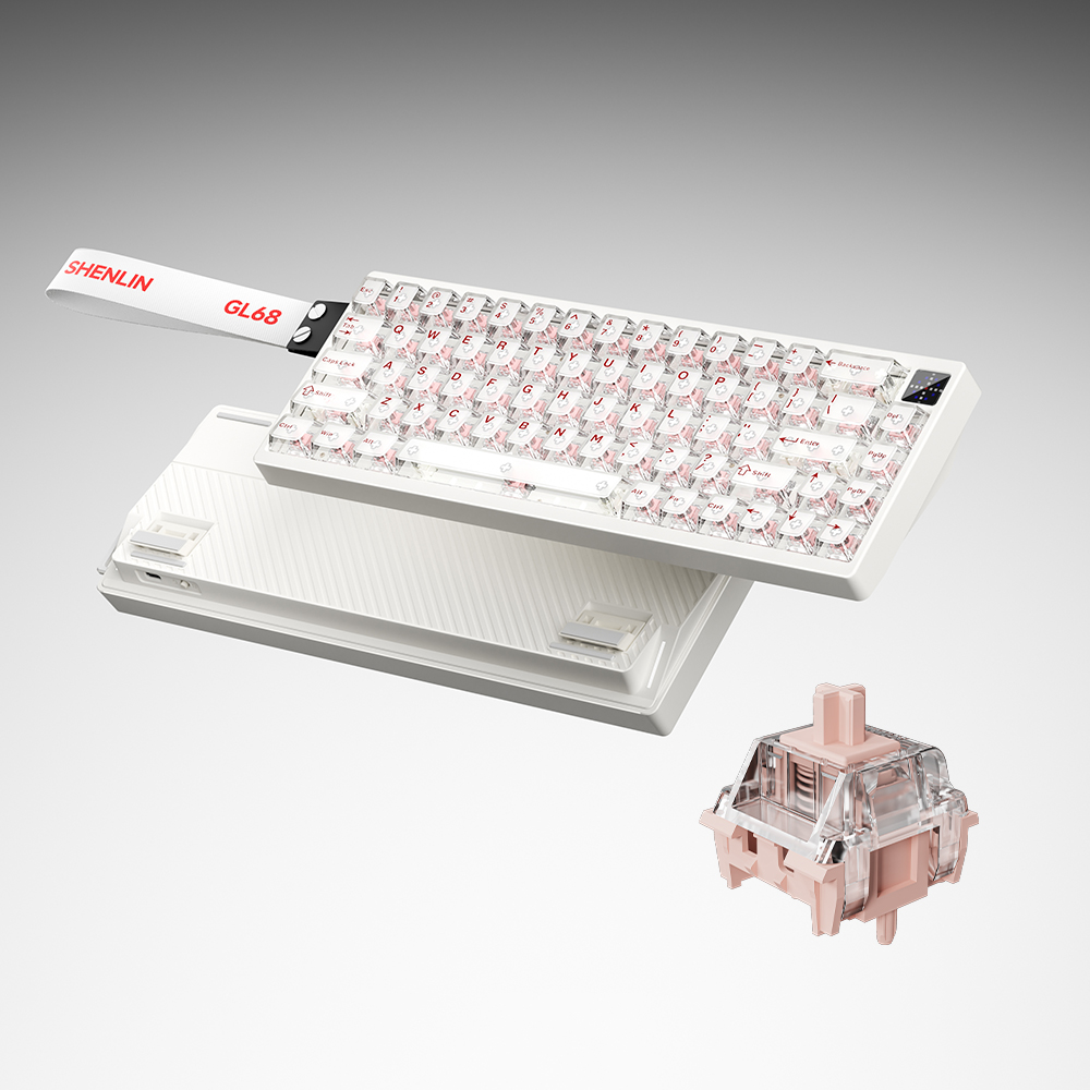 PMO GL68 래피드트리거 자석축 게이밍 키보드 PRO PLUS, 카일 찹쌀축 - 메인 이미지