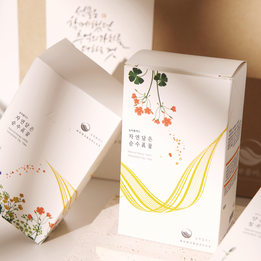 농부플러스 국산 토종꿀 아카시아꿀 밤꿀 잡화꿀 스틱 선물세트 (10g 30개입) - 상세 이미지 3