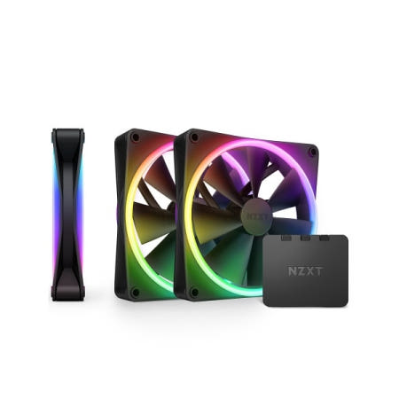 NZXT NZXT F120 RGB DUO (컨트롤러/3팩, 블랙)