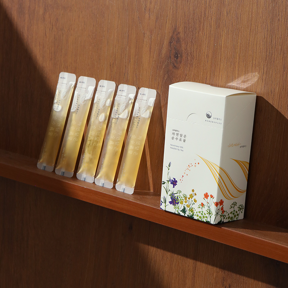 농부플러스 국산 토종꿀 아카시아꿀 밤꿀 잡화꿀 스틱 선물세트 (10g 30개입) - 상세 이미지 2