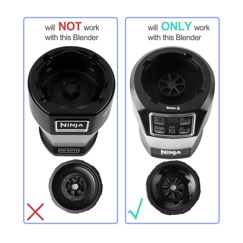 1-팩 추출기 블레이드 조립체 7개 핀, Ninja Blenders와 호환되는 교체용 블렌더 Auto iQ BL480 BL482 BL642 BL682 NN102 7-FIN - 상세 이미지 3