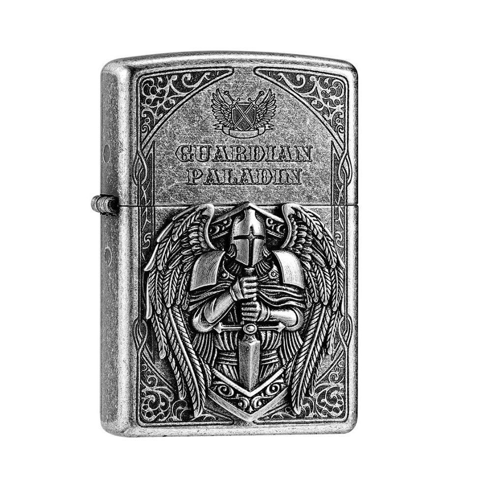 ZIPPO 오일 라이터 수호 성기사 실버 남성 생일 기념일 승진 발렌타인데이 선물 - 상품 이미지