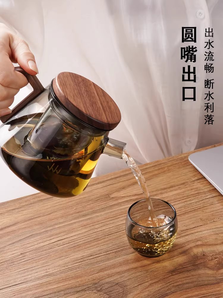 유리 전기 티포트 워머기 인덕션 차탕기 약탕 고급 501mL A 이미지 6