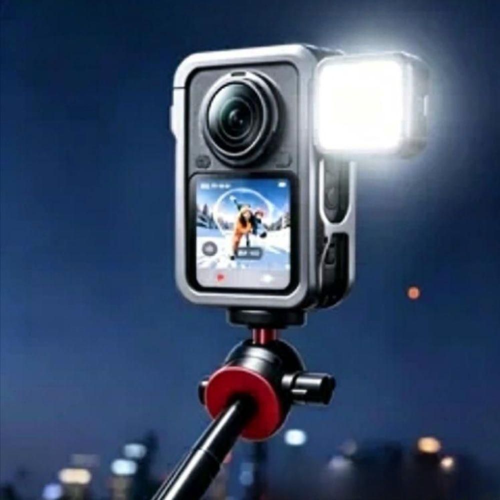 인스타360 X6 메탈 토끼 케이지 알루미늄 합금 보호 프레임 조명 필라이트 - 상품 이미지