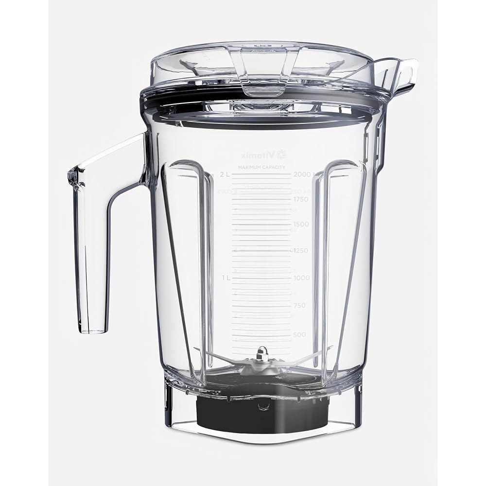 Vitamix 64 oz. SELF-DETECT 기능이 있는 저프로파일 블렌더 용기, BPA 무함유 | 모든 풀사이즈 비타믹스 블렌더와 호환되며, 대부분의 캐비닛 아래에 들어가고, - 상품 이미지