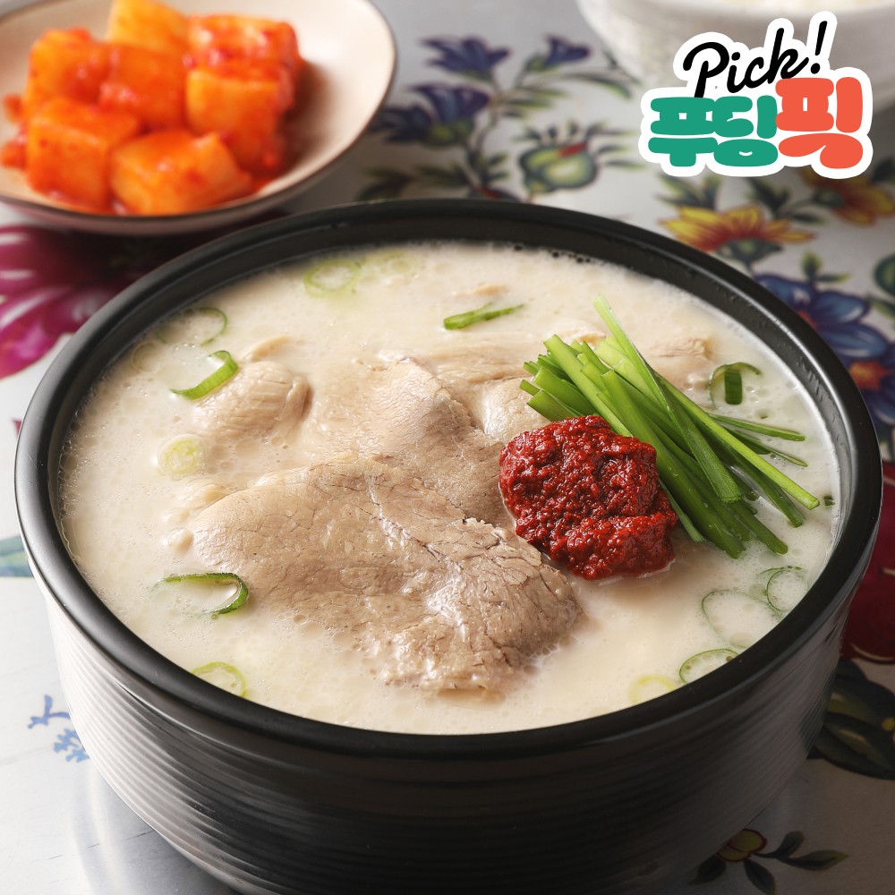 [푸딩픽] 돼지국밥 1인분 150g (다대기포함) 잡내없는 즉석국 밀키트 해장국 밥반찬 - 상품 이미지