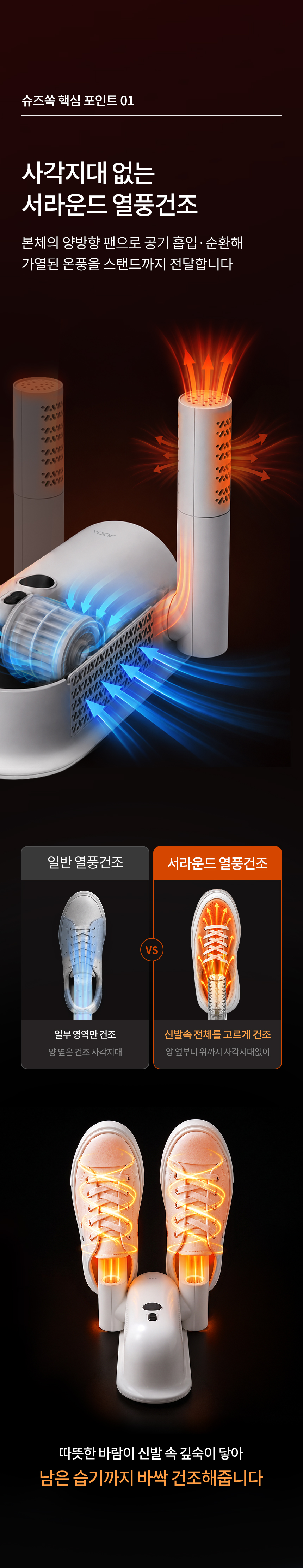 보아르 슈즈쏙 신발 운동화 소독 살균기 건조기 열풍 냄새제거 가정용 휴대용 안전화 말리기 상세 이미지 9