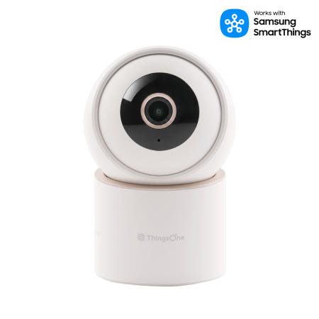 [ThingsOne 싱스원] T1 AI 360도 3K IOT 가정용 홈카메라 IA70001-T1C01 와이파이 CCTV (스마트싱스 전용)