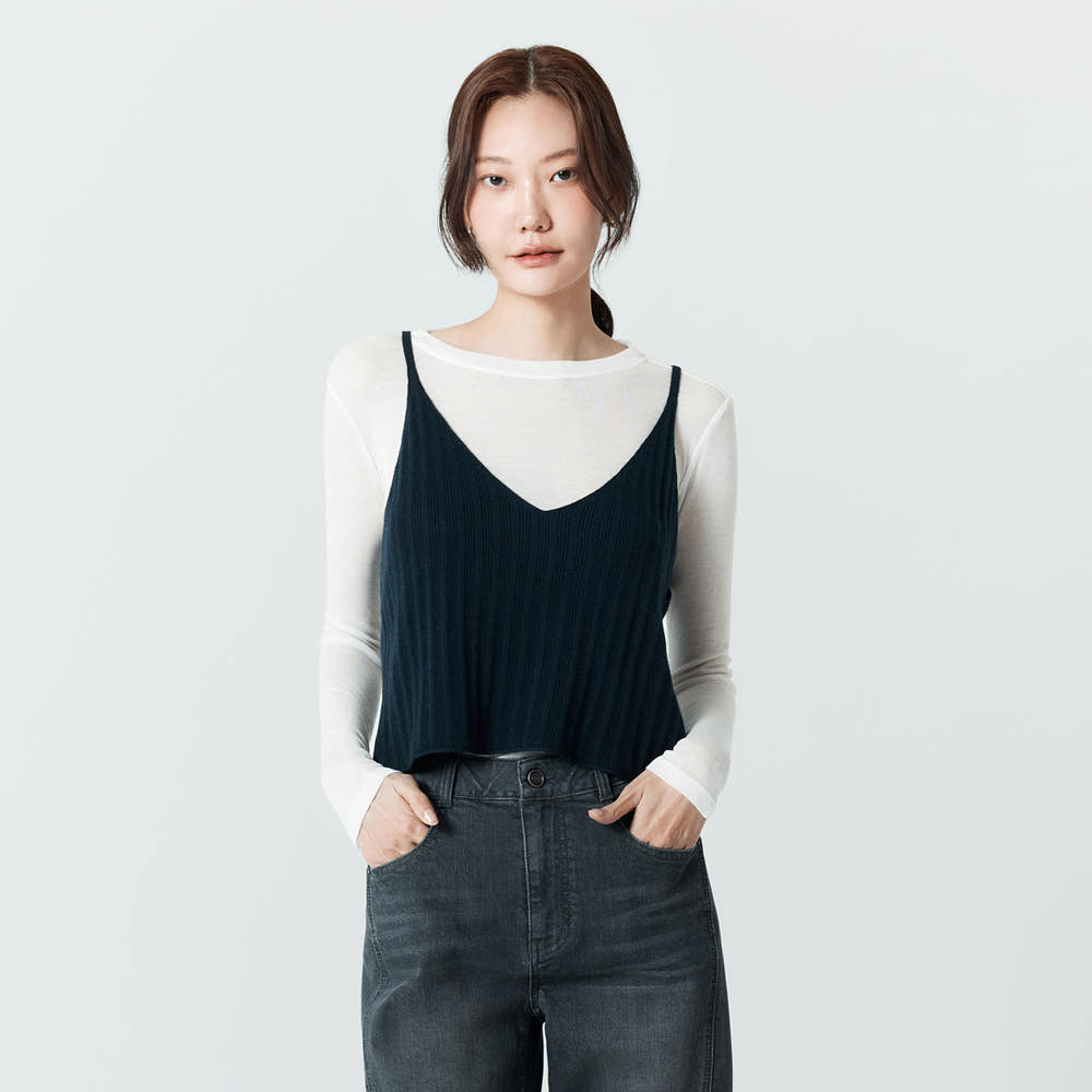 TheAtG 더엣지 26SS 폭스울 블랜디드 뷔스티에 2종세트