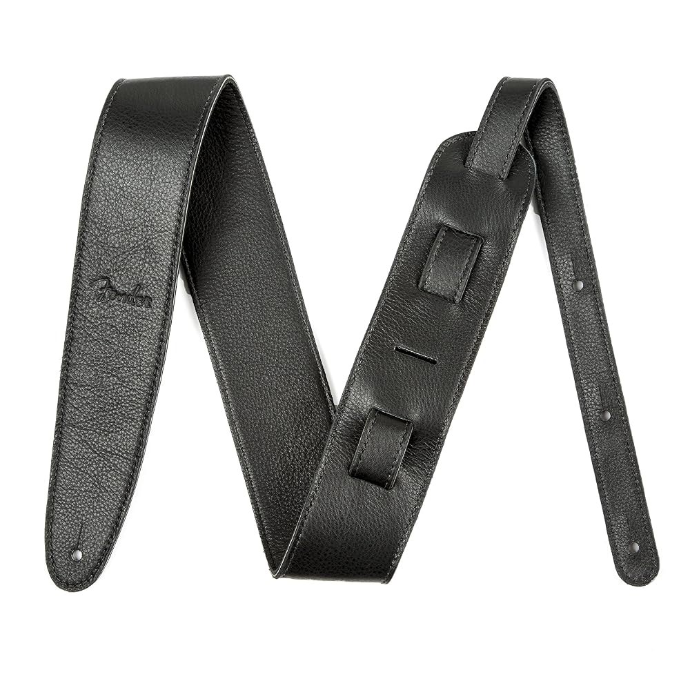 펜더 아티산 수제 가죽 기타 스트랩, 블랙 2인치, Black 2.5  Guitar Strap - 상품 이미지
