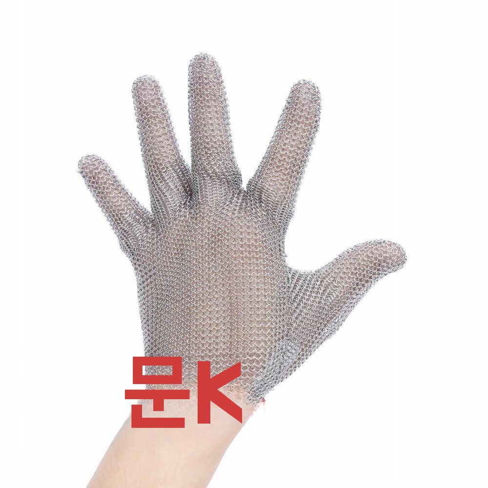 방검장갑 스테인리스 체인메일 나일론밴드 정육용 기본형 - 상세 이미지 2