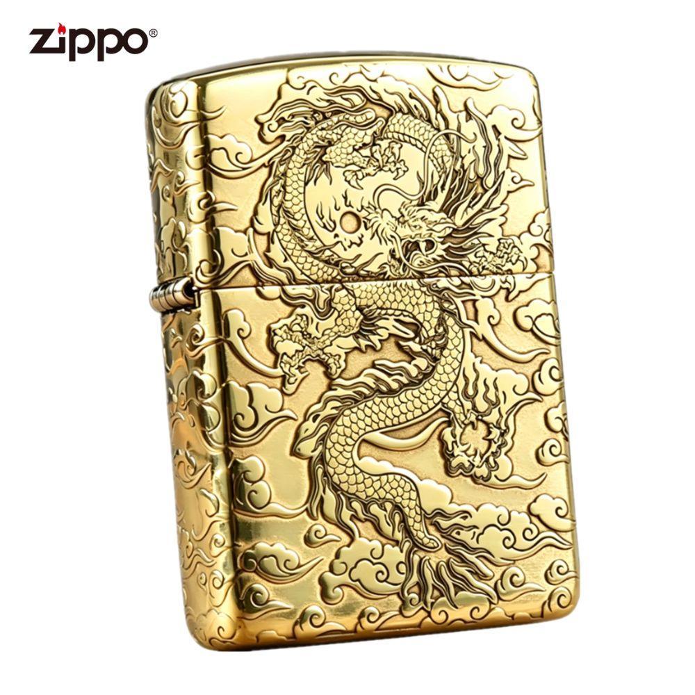 ZIPPO 오일 라이터 순동 아머 용등사해 용무늬 - 상품 이미지