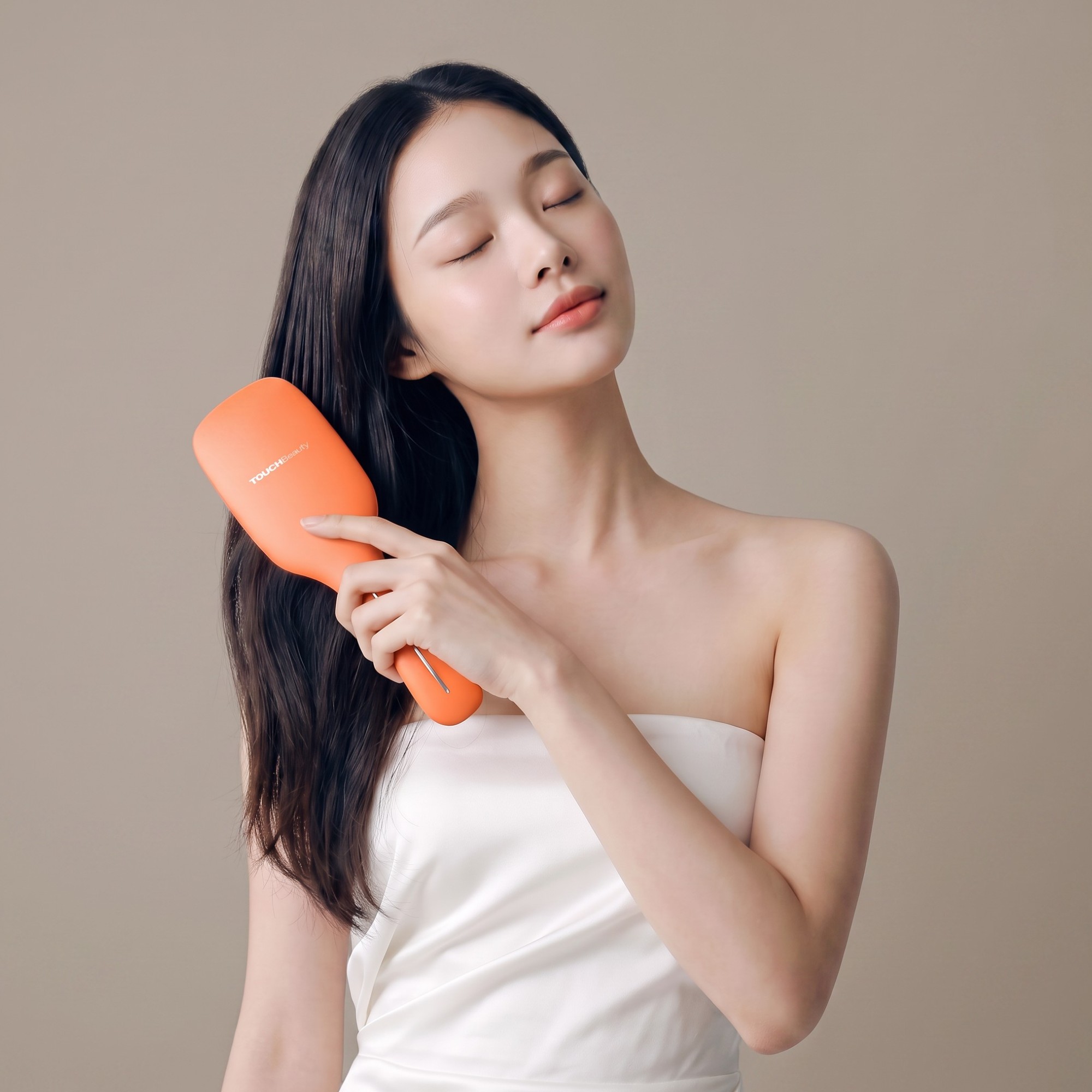 펄케어 터치뷰티 두피 마사지기 탈모 케어 관리기 음이온 모발 관리 디바이스 브라운 1EA 이미지 6