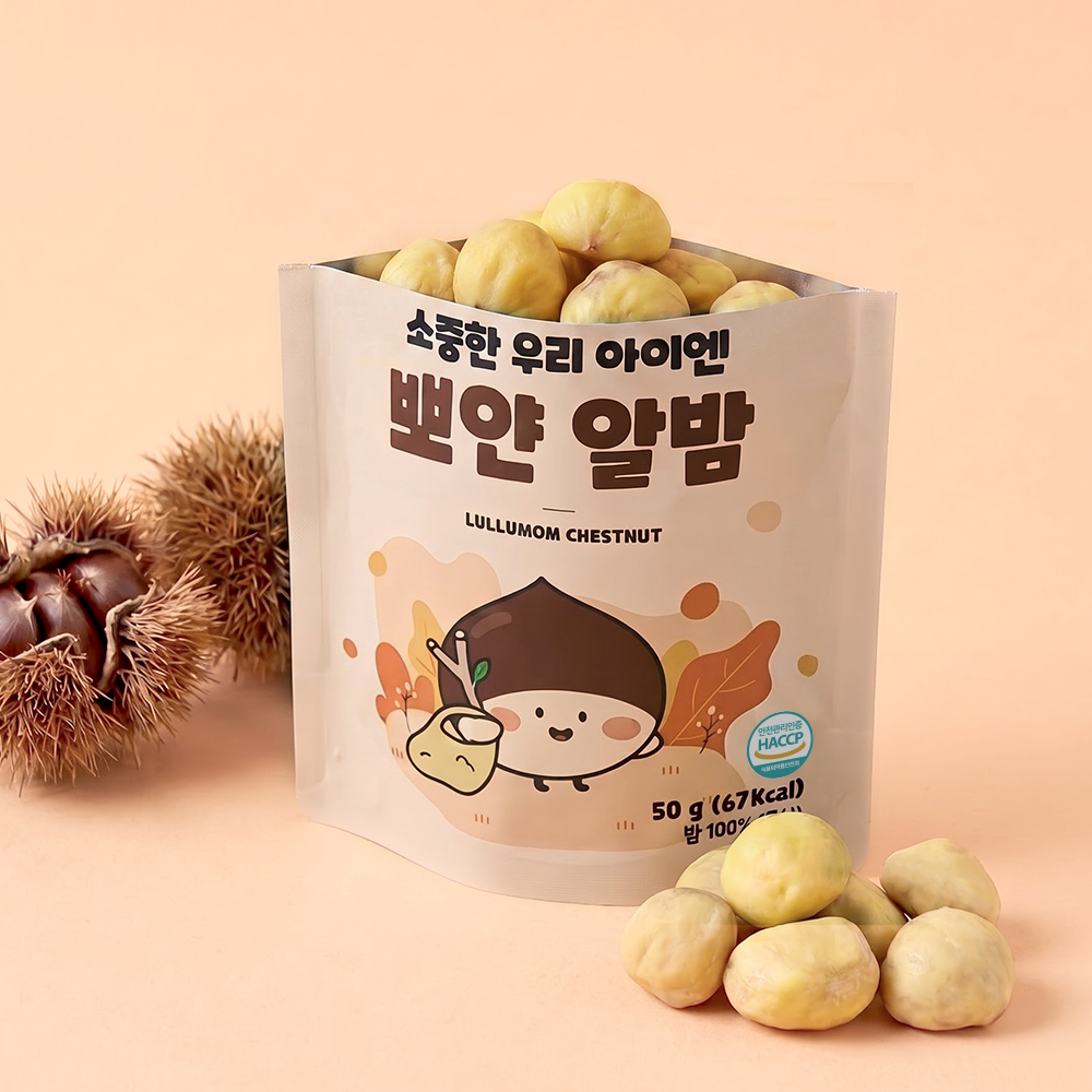 [가격 일시인하] 룰루맘 국산 알밤 4+4봉 아기간식 맛밤 - 상세 이미지 3