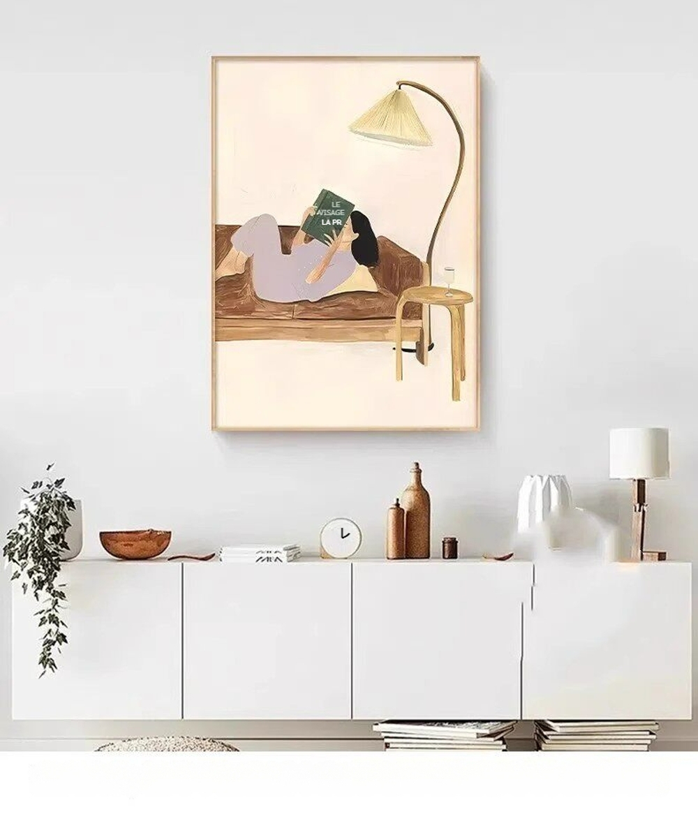 거실 인테리어 액자 일러스트 그림 대형 최대 80x120cm 상세 이미지 14