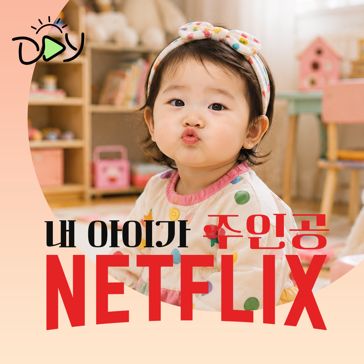 돌잔치 성장동영상 제작 넷플릭스 감성 오프닝 스타일 선택 감동 편지 상품 이미지