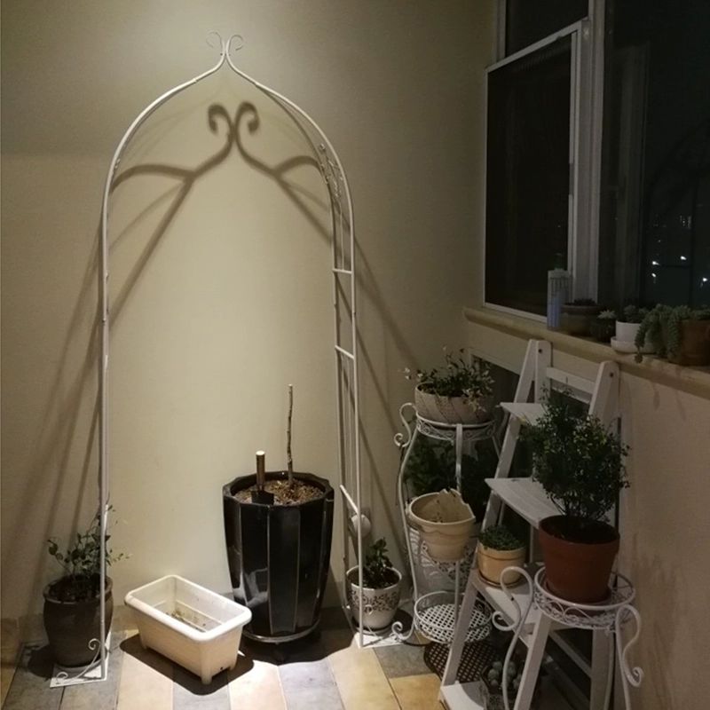 철 포도 랙 정원 장미아치 넝쿨지지대 스타일 B 블랙(문 폭 80cm) 작은 - 상세 이미지 3