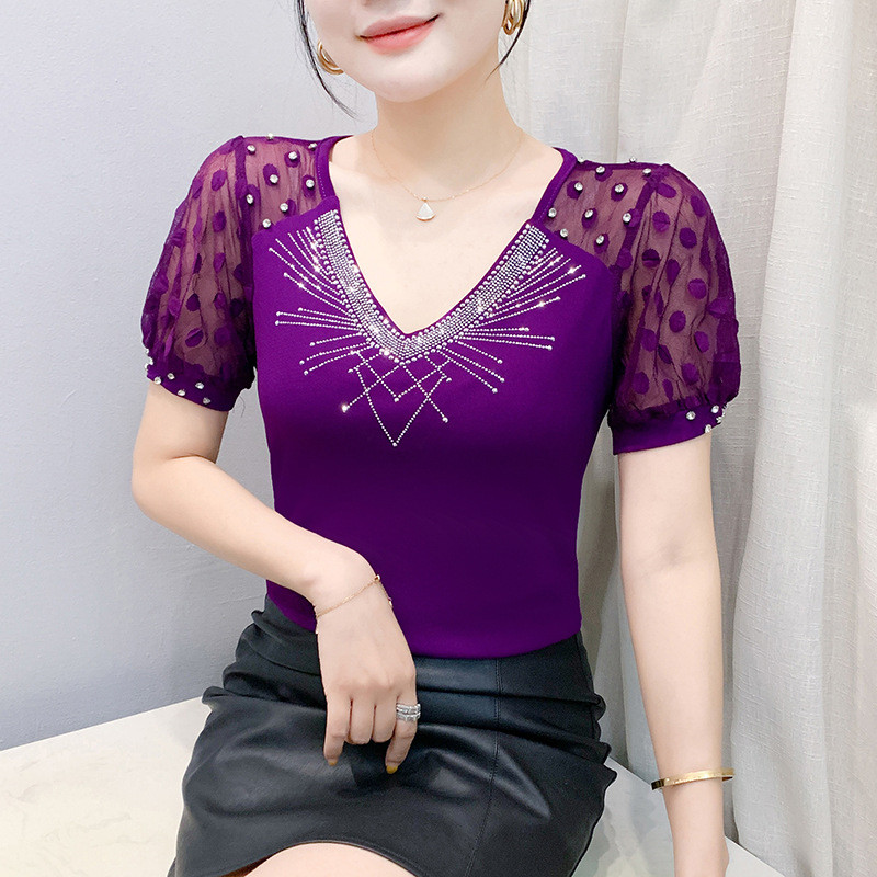 라인댄스복 상의 여성 줌바댄스 스포츠 댄스 라틴 공연복 블랙 - 상세 이미지 3