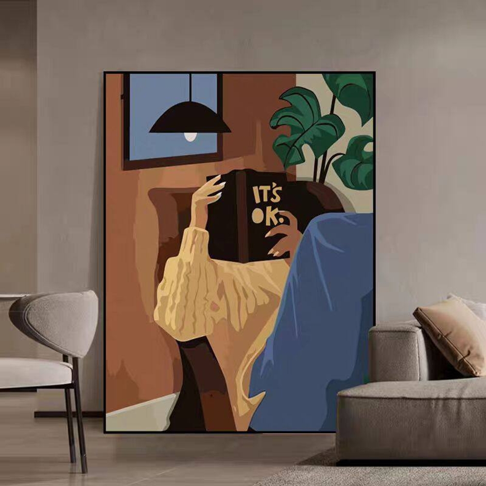 거실 인테리어 액자 일러스트 그림 대형 최대 80x120cm 상세 이미지 18