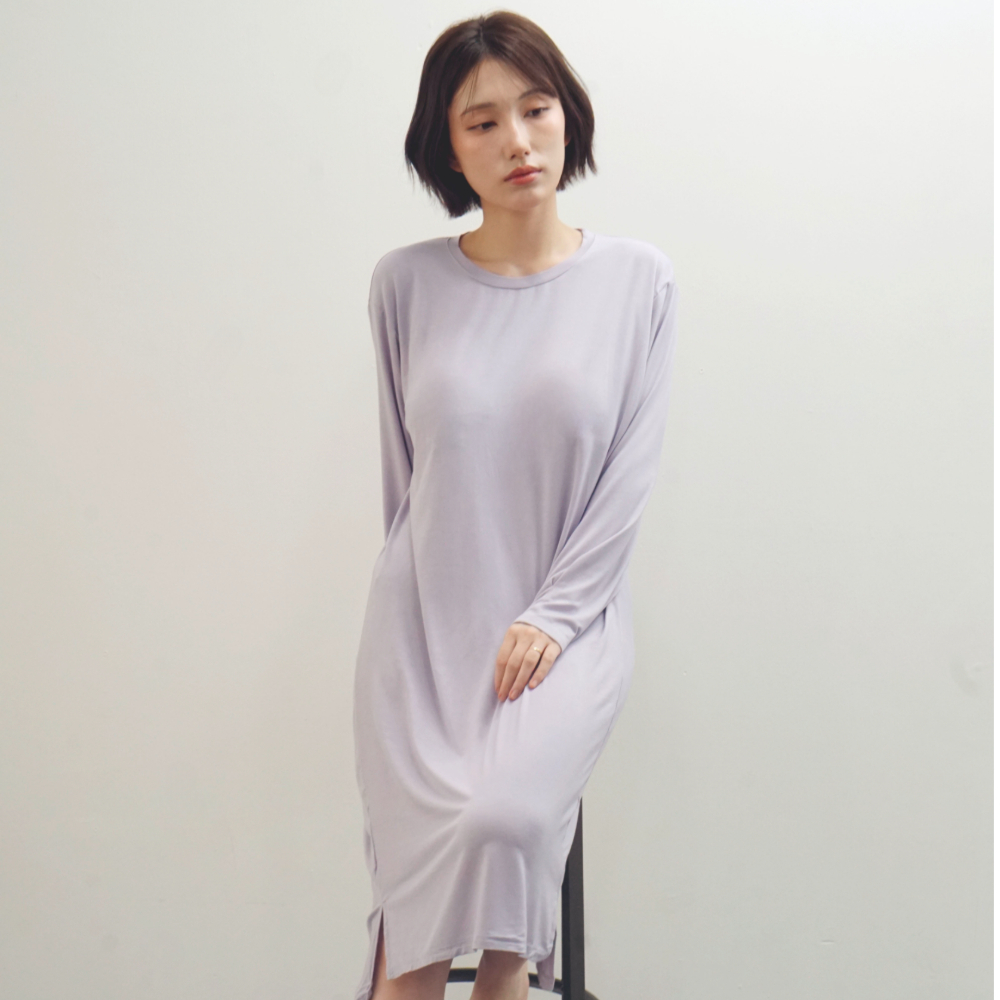 캡내장 원피스 잠옷 노브라 파자마 모달 루즈핏 임산부잠옷 보통의날들 이미지 8