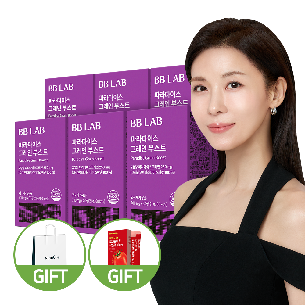 비비랩 파라다이스 그레인 부스트 30정, 6개