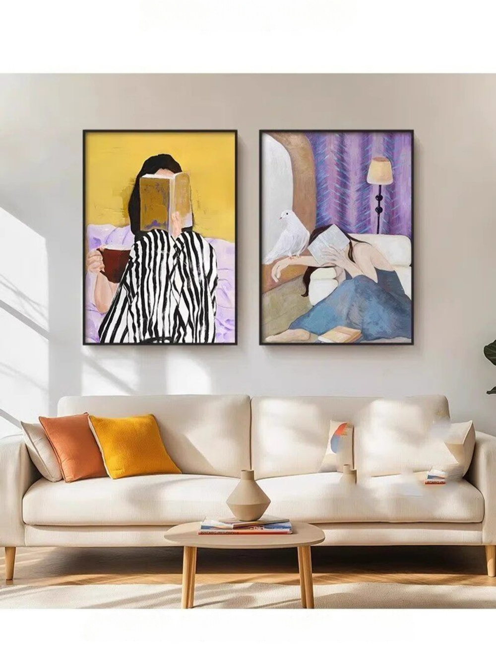 거실 인테리어 액자 일러스트 그림 대형 최대 80x120cm 상세 이미지 6