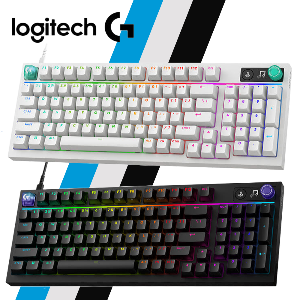 로지텍 G316 X 98 8K LED 도트 디스플레이 게이밍 기계식 키보드 게임용 적축 - 상품 이미지
