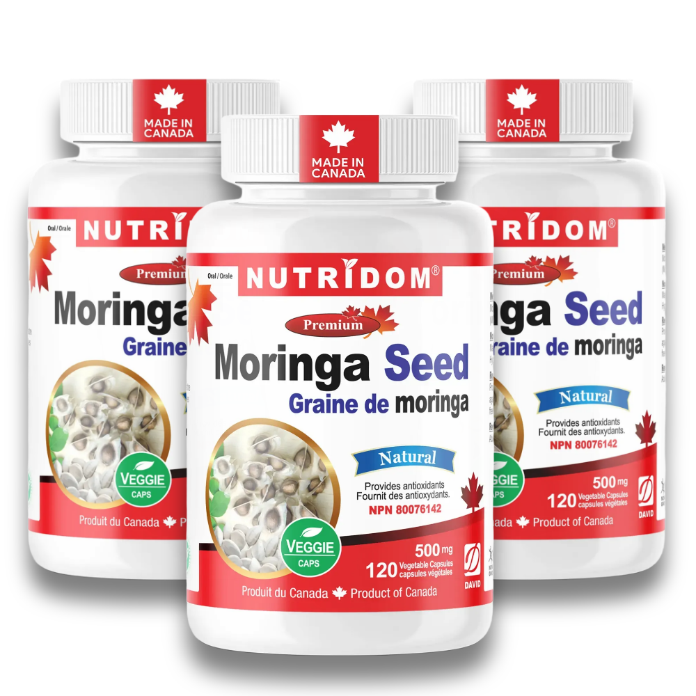뉴트리돔 모링가씨앗 모링가 추출물 500mg 천연 비타민 미네랄 120캡슐, 3개 - 상품 이미지