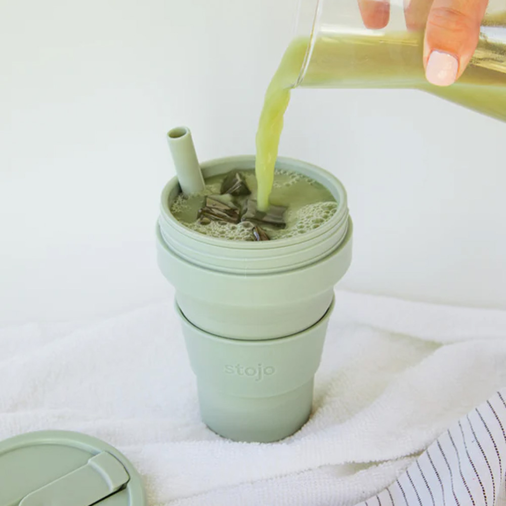 스토조 접이식 실리콘 텀블러 비기 컬렉션 470ml, 아프리콧 - 상세 이미지 2