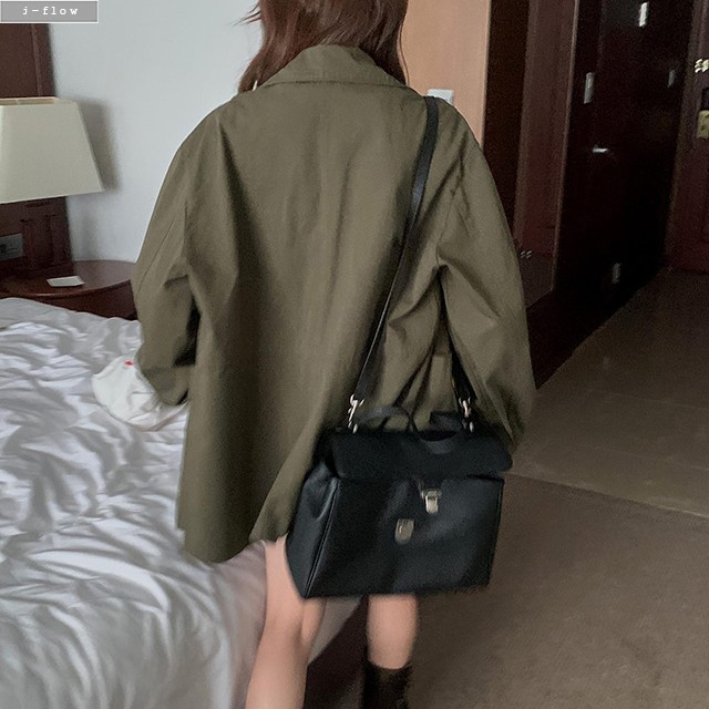 데밋 카라넥 빈티지 오버핏 야상 자켓 2col 가을 봄 워싱 코튼 워크자켓 제이플로우 이미지 6