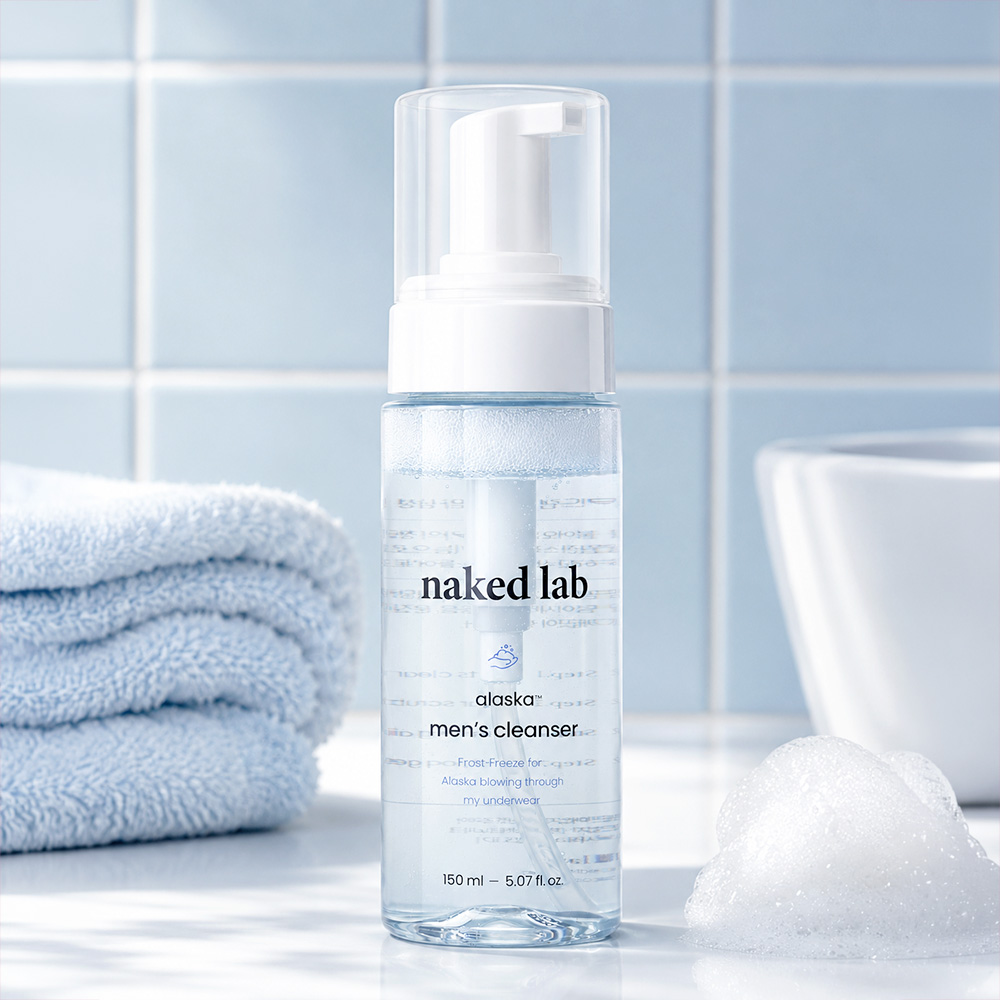 네이키드랩 알래스카 남성청결제 150ml 항문 사타구니 냄새제거 가려움 쿨링 워시 폼클렌져 - 상품 이미지