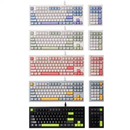 지클릭커 OFFICEPRO 사일런스M 멀티포지션 OPK50 87+NK21 방수 키보드 (Poker Green)