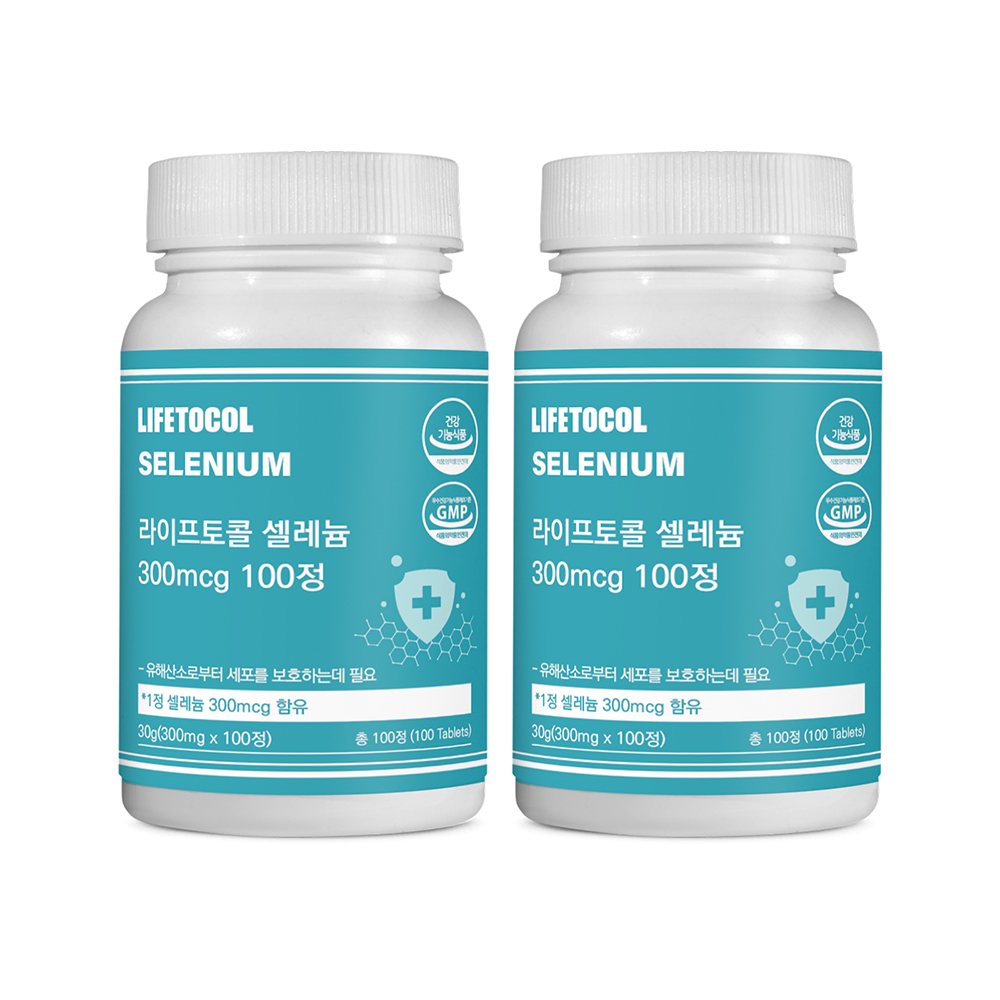 라이프토콜 셀레늄 영양제 300 셀렌 고함량 SELENIUM 100정, 2개 - 상품 이미지