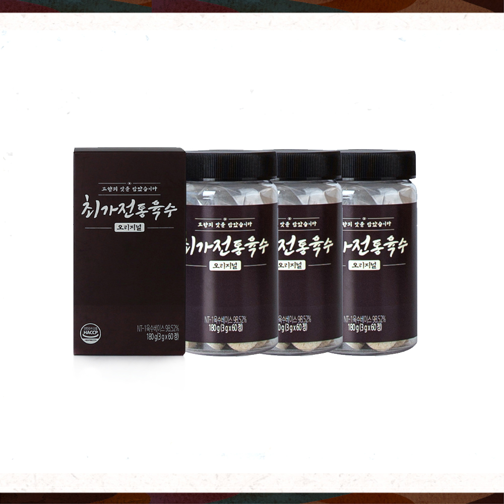 만능 천연 조미료 자연한알 멸치 코인육수 최가전통육수 540g 180정 - 상품 이미지